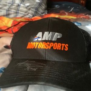 Amp motor sports signed hat